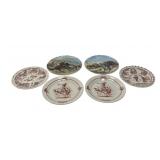 Six Decorative Plates