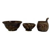 Bennington pottery: Pipkin, 6' dia., 5.25'T, 50