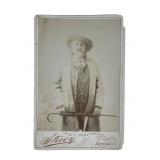 Cabinet Card of 'Buffalo Bill' W.F. Cody by Stacy