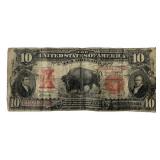 $10 1901Series Bison Note
