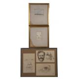 Bill Shirley signed self portrait, 13' x 16' frame