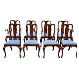 8 Henkel Harris Cherry Queen Anne Dining Chairs