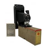 Ansco Vintage Folding Camera with Accessories