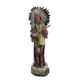 Ceramic Figure of Native American Chief