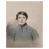 Portrait, colored panel 1864, 9' x 11.5', on