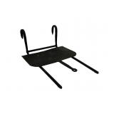 Wrought iron trivet-shelf, plate warmer, 10'W,