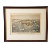 Framed Print of Fortress Monroe by E. Sachse & Co.