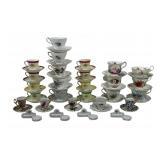 Porcelain Teacups and Saucers