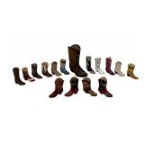Miniature Cowboy Boot Figurines