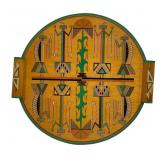 Hand-Painted Navajo Yei Ceremonial Drum