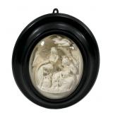 Relief Plaque ï¿½Repos en Egypteï¿½ in Black Frame
