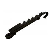 Iron sawtooth trammel hook, hooks on fireplace