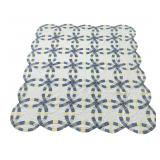 Double Wedding Ring Patchwork Quilt