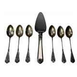 Demitasse spoons, marked 800, 56g. / Sterling