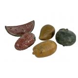 Pottery vegetables & fruit: 10'L watermelon /