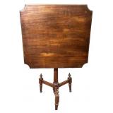 Mahogany Tilt-Top Pedestal Table