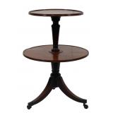 Two-Tier Mahogany Dumb Waiter