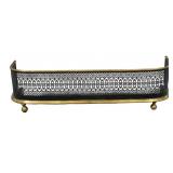 Brass and Iron Fireplace Fender