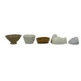 2 'Hen' pudding molds: Green's Jellies, 5' x 6.25'