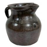 Redware pitcher, 8' dia., 8'T