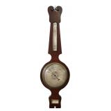 Louis A. Smith Mahogany Wheel Barometer