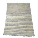 Hand Woven Striped Cotton Rag Rug