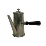 Silver plate chocolate pot, ï¿½BROISI stamp,  4.75'