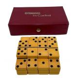 Cardinal Domino Set with Case