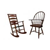 Lot includes two child-sized wooden chairs.
