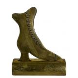 Brass shoe display, 5'W, 5.75'T