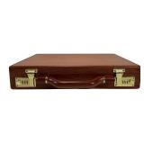Attache Case with Brass Combination Locks