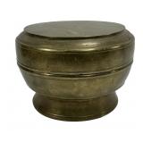 Brass bowls: Far East, 9.5' dia., 6.5'T with lid