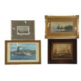 Four Framed Maritime Prints