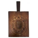 Large wooden cookie mold, double sided,