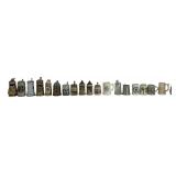 Vintage ceramic beer steins with hinged metal