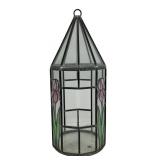 Leaded glass terrarium or hanging lantern housing