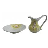 2-piece ceramic wash set including a large