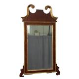 Mahogany and Gilt Wood Mirror