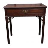 Mahogany Side Table, Single Drawer ca. 1800
