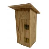 Handcrafted Outhouse with Hinged Door