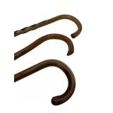 Canes: Stick & vine cane, 36'L (damaged) / Dragon