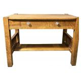 Oak Arts & Crafts library table,  Knoxville Tables