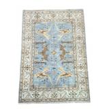 Handwoven Blue Oushak