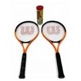 Wilson Titanium Tennis Rackets with Balls