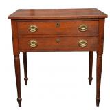 Two-Drawer Walnut Side Table ca. 1830