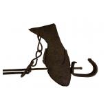 Japanese Jizai Kagi, iron, adjusts in length,