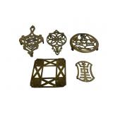 Brass trivets: Scottish - Fireside, 6.25' dia. /