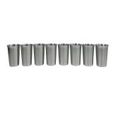 8 Kensington tumblers, aluminum
