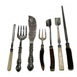 Silverplate: Fish set - 11.5' knife, fork / Bone