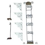 Wrought Iron Brackets & Display Rack